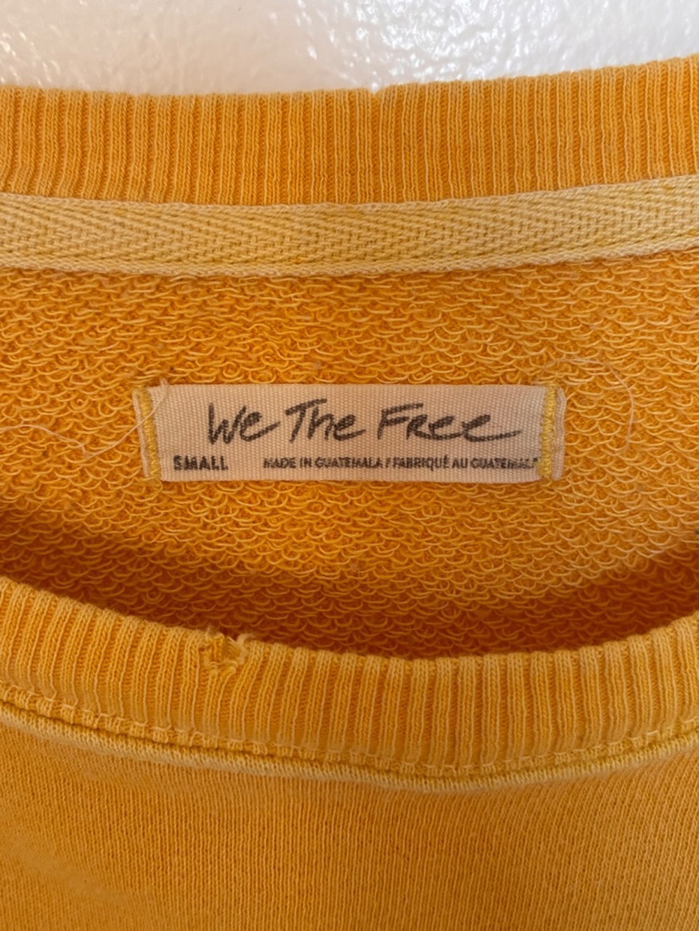 Free People yellow Camden sweatshirt - Picture 3 of 6
